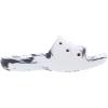 imageCrocs Unisex Adult Classic Graphic SlidesWhiteBlack Marbled Tiedye