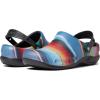 imageCrocs UnisexAdult Bistro Graphic Clogs Slip Resistant Work ShoesBlackMulti Stripe