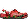 imageCrocs UnisexAdult Classic Graphic ClogsRedBlack