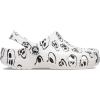 imageCrocs UnisexAdult Classic Graphic ClogsWhiteBlack