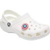 imageCrocs UnisexAdult Jibbitz Shoe Charms  Marvel Super Hero Characters Shoe Charm Singles Charms for Boys and GirlsCaptain America Shield