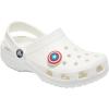 imageCrocs UnisexAdult Jibbitz Shoe Charms  Marvel Super Hero Characters Shoe Charm Singles Charms for Boys and GirlsCaptain America Shield