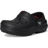 imageCrocs UnisexChild Classic Lined ClogBuffalo PlaidBlackVarsity Red 1