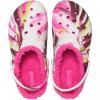imageCrocs UnisexChild Classic Lined ClogElectric PinkMulti Marbled Tiedye