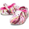 imageCrocs UnisexChild Classic Lined ClogElectric PinkMulti Marbled Tiedye