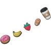 imageCrocs Jibbitz Food  Stylish Shoe Charms  Synthetic Material  Jibbitz Packs Shoe Charms  OneofakindsBreakfast 5Pack