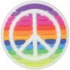 imageCrocs UnisexAdult Jibbitz Shoe Charms  LGBTQ Pride Shoe Charm Singles Cute Rainbow Charms for AdultsRainbow Peace Sign