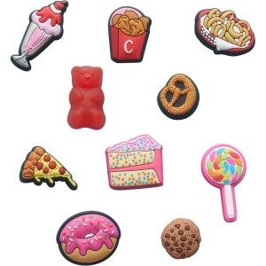 imageCrocs Jibbitz 10Pack Shoe CharmsFood Lover 10Pack