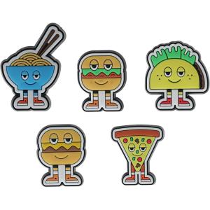 imageCrocs Jibbitz Food  Stylish Shoe Charms  Synthetic Material  Jibbitz Packs Shoe Charms  OneofakindsChill Foods 5Pack