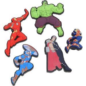 imageCrocs Jibbitz Packs for Shoes and Sandals  Beautiful Accessory Colorful Charms and Constructed with Synthetic MaterialAvengers