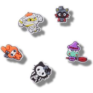 imageCrocs Jibbitz Packs for Shoes and Sandals  Beautiful Accessory Colorful Charms and Constructed with Synthetic MaterialHello Kitty Halloween