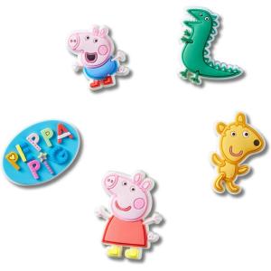 imageCrocs Jibbitz Packs for Shoes and Sandals  Beautiful Accessory Colorful Charms and Constructed with Synthetic MaterialPeppa Pig 2