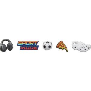 imageCrocs Jibbitz Packs for Shoes and Sandals  Beautiful Accessory Colorful Charms and Constructed with Synthetic MaterialSport Life 5Pack