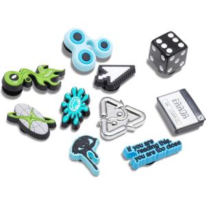 imageCrocs Jibbitz Packs for Shoes and Sandals  Beautiful Accessory Colorful Charms and Constructed with Synthetic MaterialSports Lifestyle 10Pack