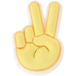 imageCrocs Jibbitz Peace and Love Shoe Charms  Jibbitz for Crocs Peace Hand Sign Small