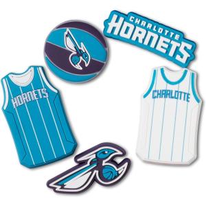 imageCrocs Jibbitz Shoe Charms NBA Basketball Teams Sports Collection Multi PacksCharlotte Hornets