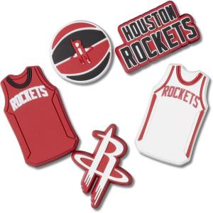 imageCrocs Jibbitz Shoe Charms NBA Basketball Teams Sports Collection Multi PacksHouston Rockets