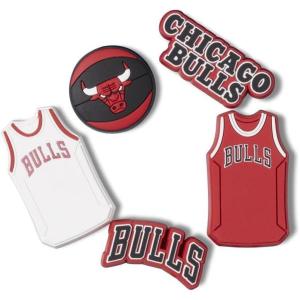 imageCrocs Jibbitz Shoe Charms NBA Basketball Teams Sports Collection Multi PacksNba Chicago Bulls