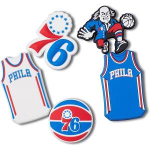 imageCrocs Jibbitz Shoe Charms NBA Basketball Teams Sports Collection Multi PacksPhiladelphia 76ers