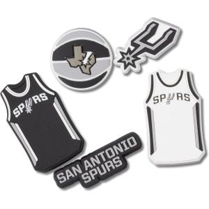 imageCrocs Jibbitz Shoe Charms NBA Basketball Teams Sports Collection Multi PacksSan Antonio Spurs
