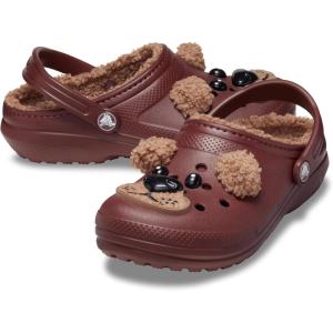 imageCrocs Kids Classic Lined I Am ClogsDark ClayBrown Bear