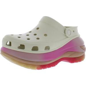 imageCrocs Mega Crush Clog  Unisex Clogs  Thermoplastic Upper  Adjustable AnkleSling  Flexible  Rubber TreadBeige