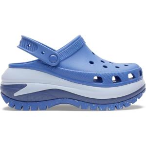 imageCrocs Mega Crush Clog  Unisex Clogs  Thermoplastic Upper  Adjustable AnkleSling  Flexible  Rubber TreadElemental Blue