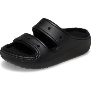 imageCrocs Unisex Adult Classic Cozzzy Towel Sandals Fuzzy Slippers and SlidesBlack