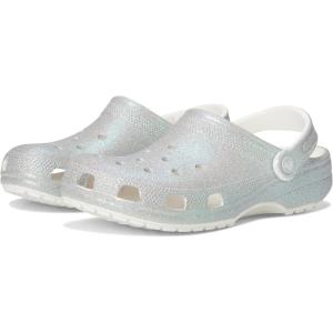 imageCrocs Unisex Adult Classic Glitter ClogsIridescent White