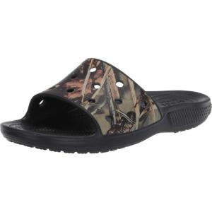 imageCrocs Unisex Adult Classic Graphic SlidesBlackBrown