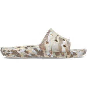 imageCrocs Unisex Adult Classic Graphic SlidesBoneMulti