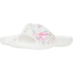 imageCrocs Unisex Adult Classic Graphic SlidesPastel Bleach Dye