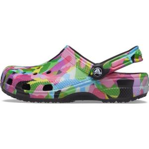 imageCrocs UnisexAdult Classic Graphic ClogsBlackBubble Block
