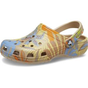 imageCrocs UnisexAdult Classic Graphic ClogsChaiMulti