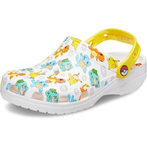 imageCrocs UnisexAdult Classic Pikachu ClogWhiteMulti