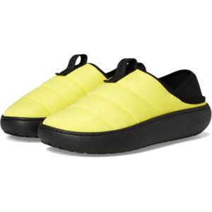 imageCrocs UnisexAdult Classic Puff Moc SlipperCyber YellowMulti