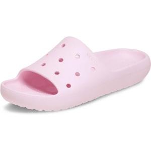 imageCrocs UnisexAdult Classic Slide 20 SandalPink Milk