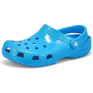 imageCrocs UnisexAdult Classic Sparkly Clog Metallic and Glitter ShoesNeon Ocean