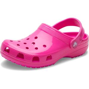 imageCrocs UnisexAdult Classic Sparkly Clog Metallic and Glitter ShoesPink Crush