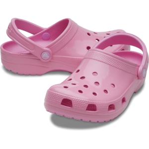 imageCrocs UnisexAdult Classic Sparkly Clog Metallic and Glitter ShoesPink Tweed High Shine