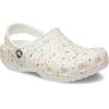 imageCrocs Kids Classic Graphic ClogsWhiteMulti Paint Splatter