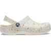 imageCrocs Kids Classic Graphic ClogsWhiteMulti Paint Splatter