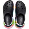 imageCrocs Unisex Adult Crush ClogsBlackMulti Spray Dye