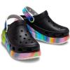 imageCrocs Unisex Adult Crush ClogsBlackMulti Spray Dye