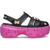 imageCrocs Unisex Adult Sanrio My Melody Kuromi Stomp Platform SandalsBlackPink
