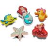 imageCrocs Unisex Disney Princess Character Collection Multi Packs Princess Ariel 5 Pack