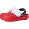 imageCrocs UnisexChild Classic Holiday Lined Clogs Little Big KidVarsity RedMulti