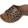 imageCrocs Womens Bae Slide Platform SandalsSepiaLeopard