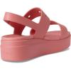 imageCrocs Womens Brooklyn 4U Low Wedges Platform Wedge Sandals for WomenHot Blush