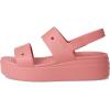 imageCrocs Womens Brooklyn 4U Low Wedges Platform Wedge Sandals for WomenHot Blush